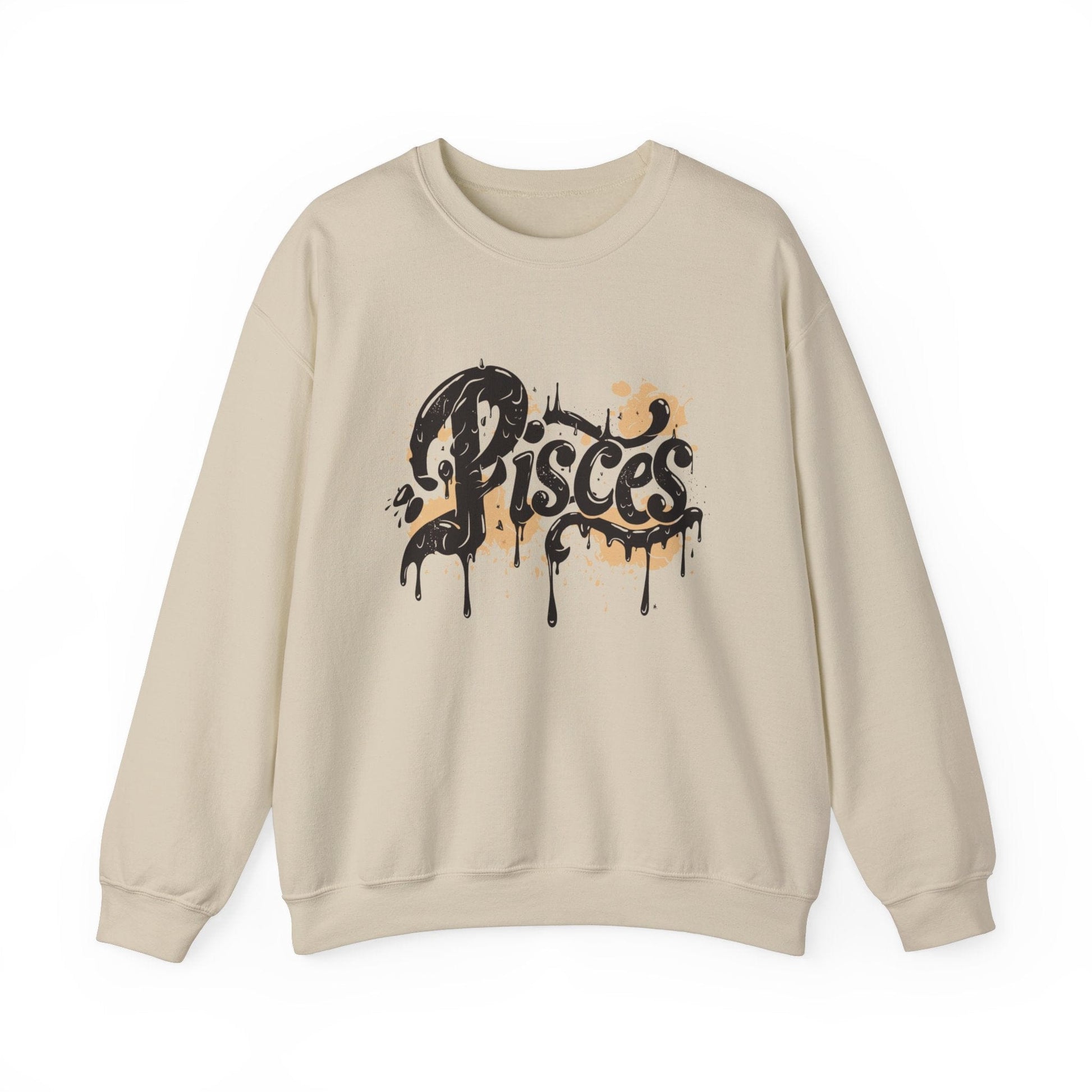 Sweatshirt S / Sand Celestial Drift Pisces Sweater: Drift Through the Cosmos