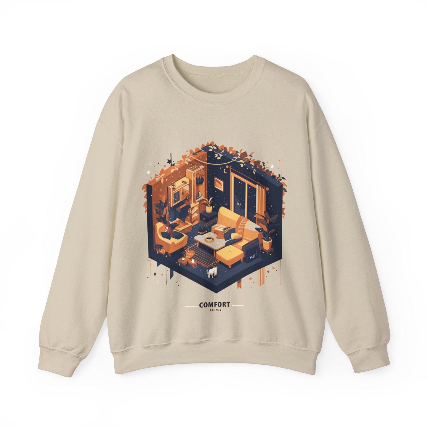 Sweatshirt S / Sand Comfort Seeking Taurus: Astrology Style Sweater