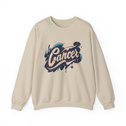 Sweatshirt S / Sand Cosmic Splash Cancer Sweater: Orbit of Emotion