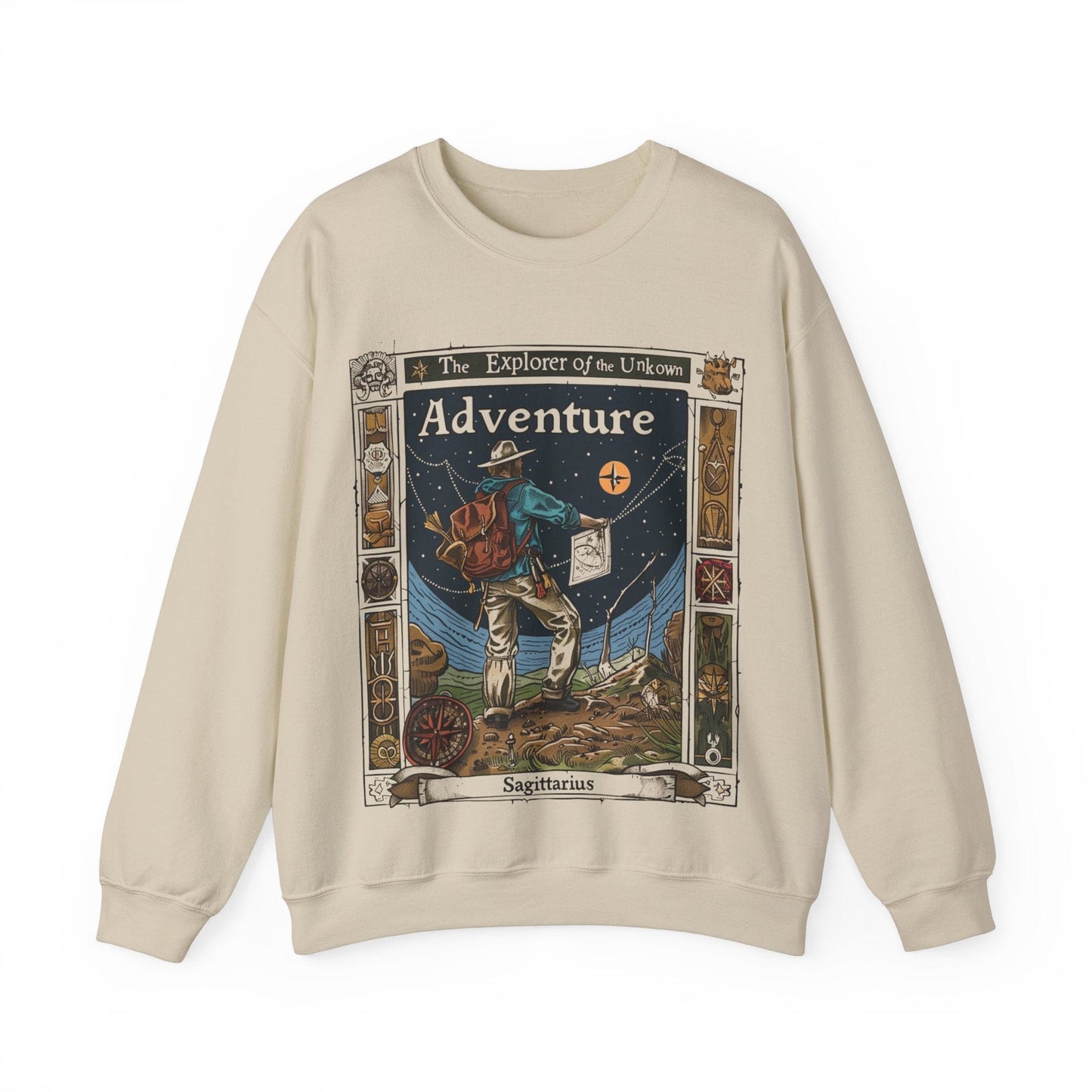 Sweatshirt S / Sand Explorer of the Unknown Soft Sagittarius Sweater