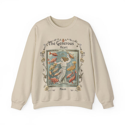 Sweatshirt S / Sand Generous Heart Soft Pisces Sweater