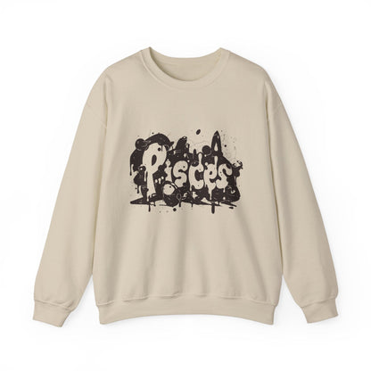 Sweatshirt S / Sand Piscean Inkflow Pisces Sweater: Serene Depths