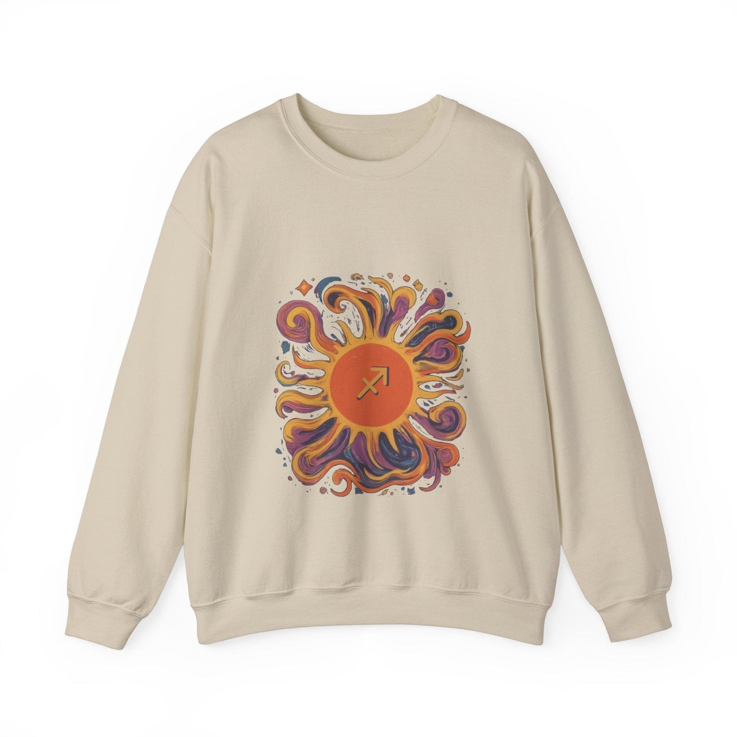 Sweatshirt S / Sand Sagittarius Solar Quest Soft Sweater: Adventure in Comfort