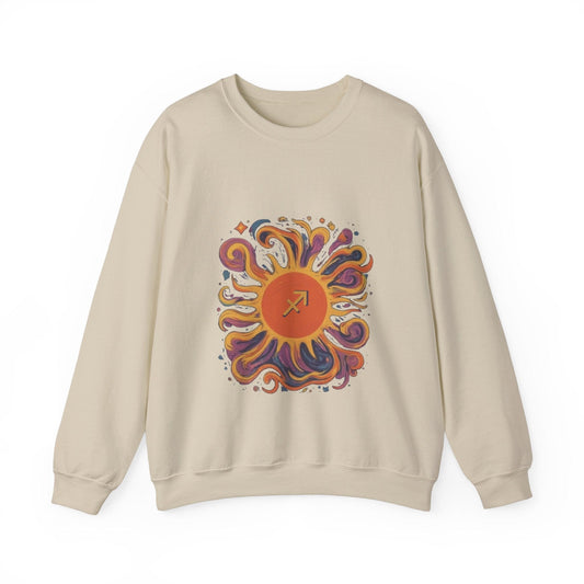 Sweatshirt S / Sand Sagittarius Solar Quest Soft Sweater: Adventure in Comfort