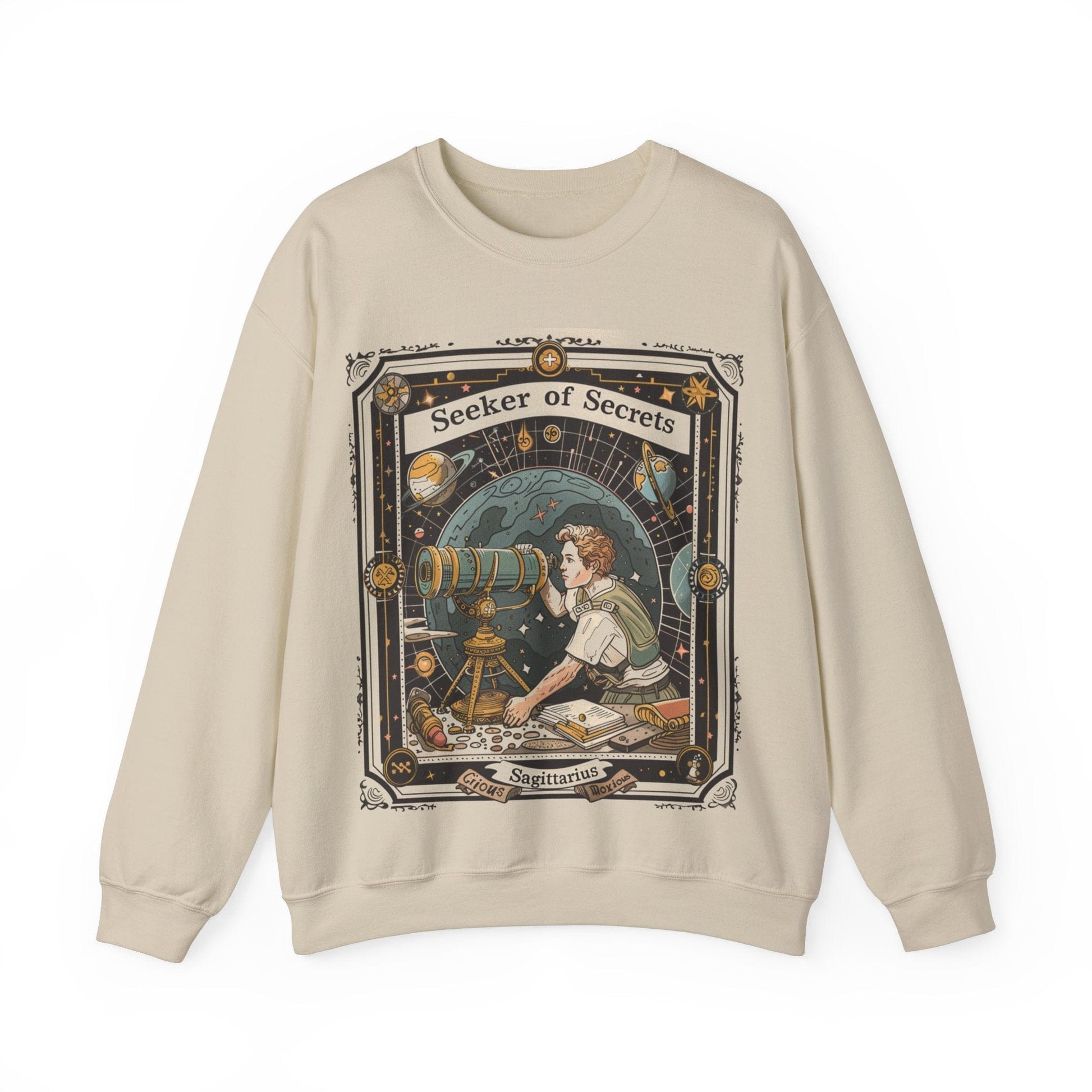 Sweatshirt S / Sand Seeker of Secrets Soft Sagittarius Sweater