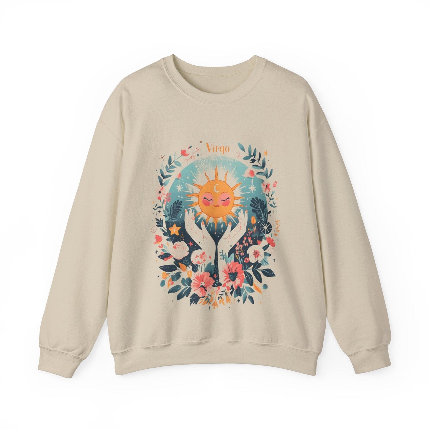 Sweatshirt S / Sand Sunlit Maiden Virgo Sweater: Lush Serenity