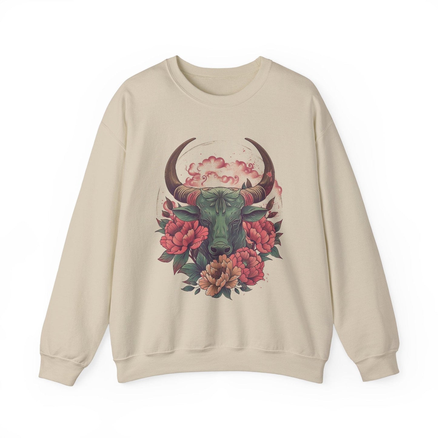Sweatshirt S / Sand Taurus Floral Majesty Sweater