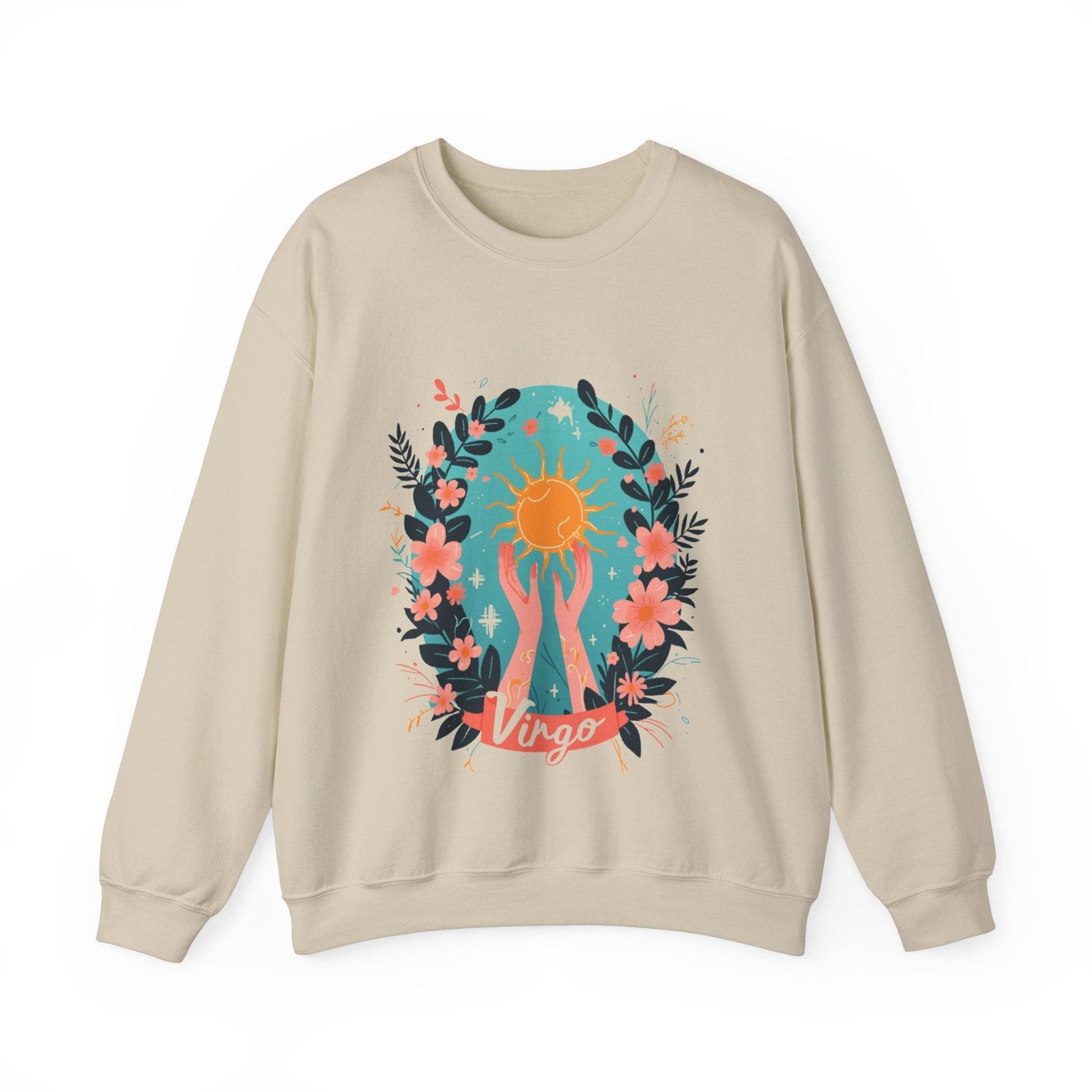 Sweatshirt S / Sand Virgo Vitality Sweater: Nurturing Warmth