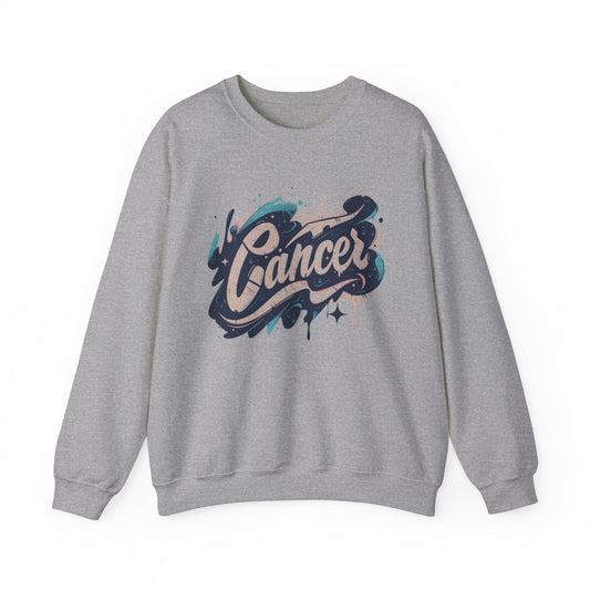 Sweatshirt S / Sport Grey Cosmic Splash Cancer Sweater: Orbit of Emotion