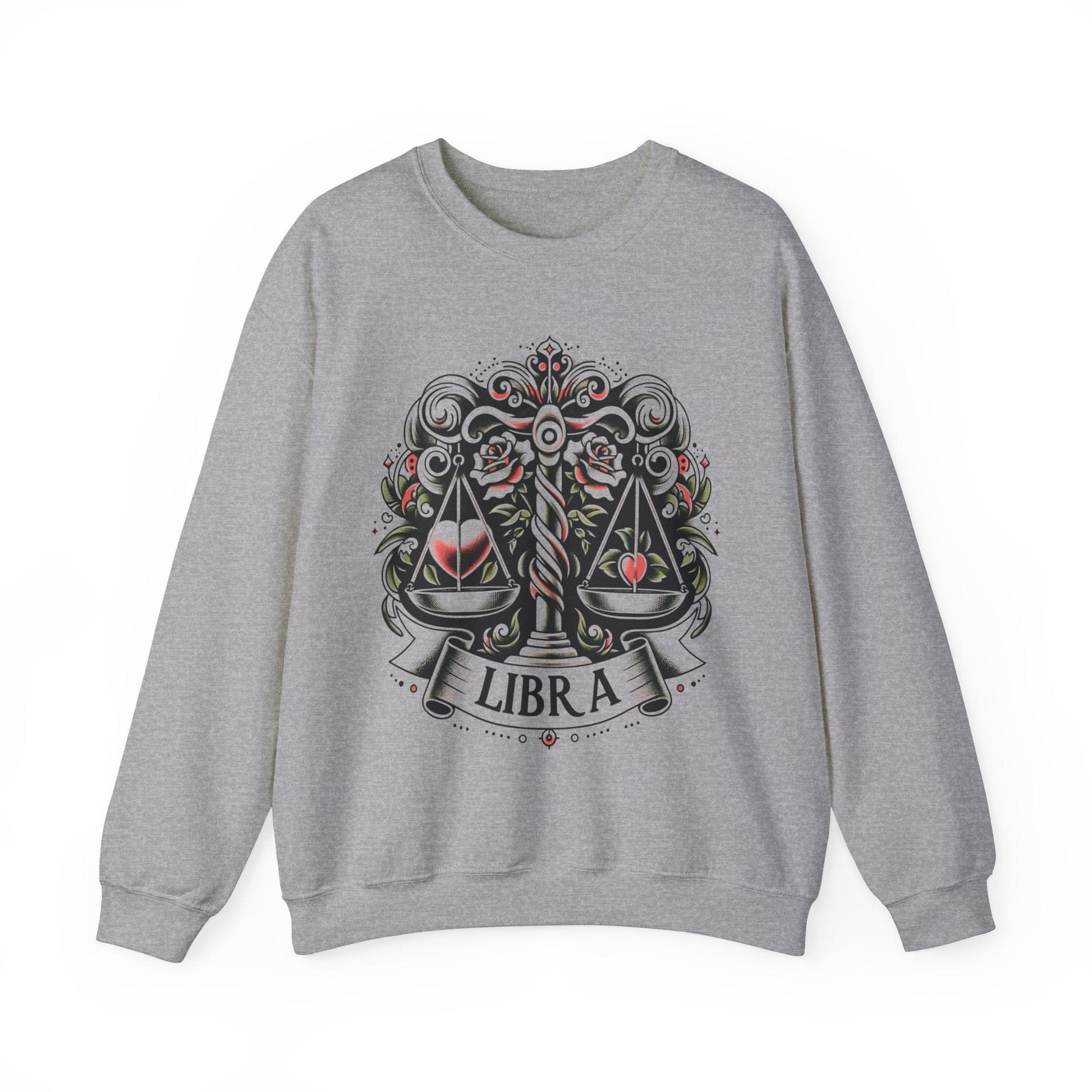Sweatshirt S / Sport Grey Libra Scales of Justice Soft Sweater: Equilibrium in Style