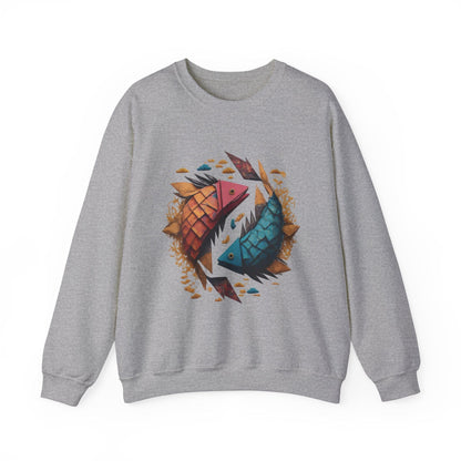 Sweatshirt S / Sport Grey Origami Pisces Soft Sweater