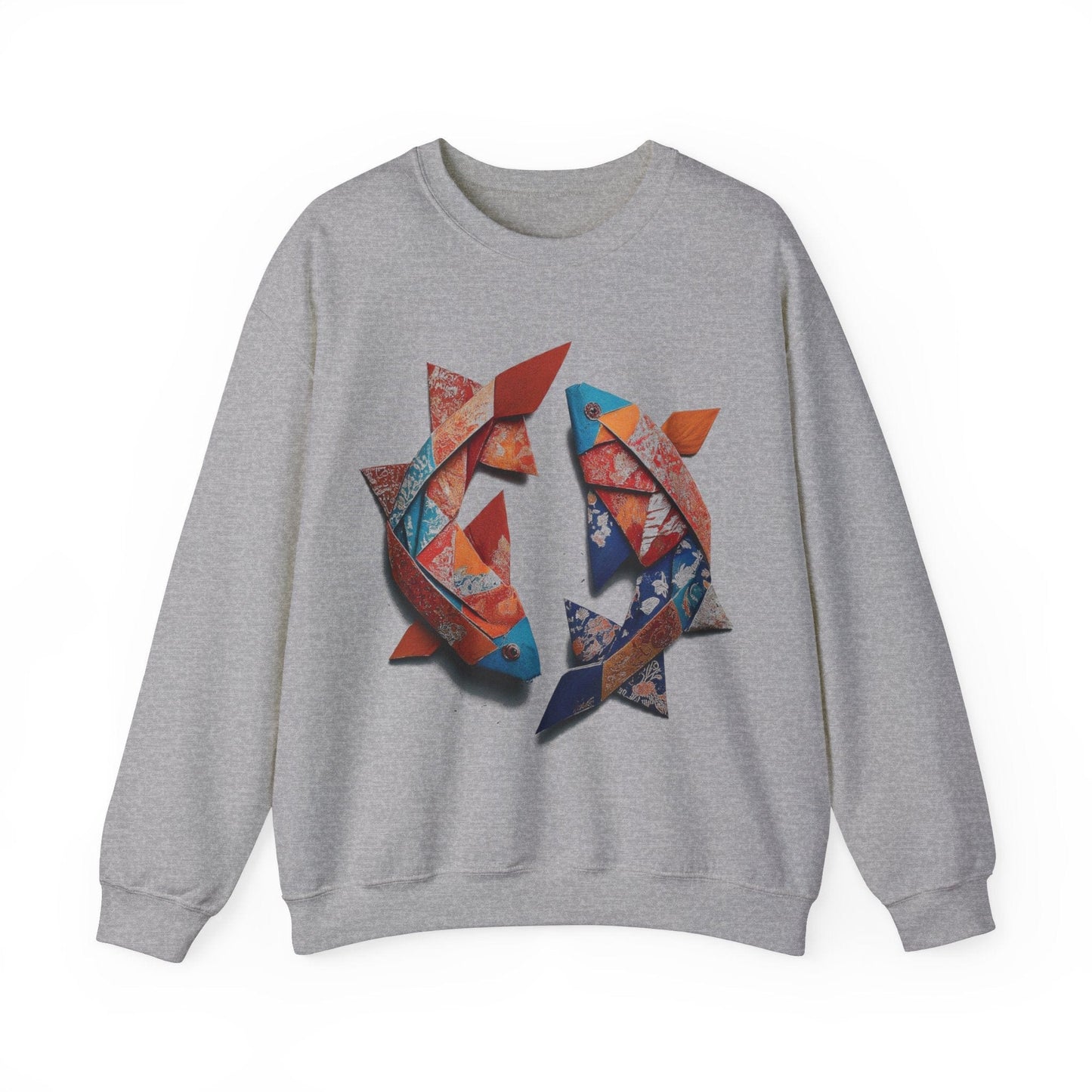 Sweatshirt S / Sport Grey Origami Pisces Soft Sweater