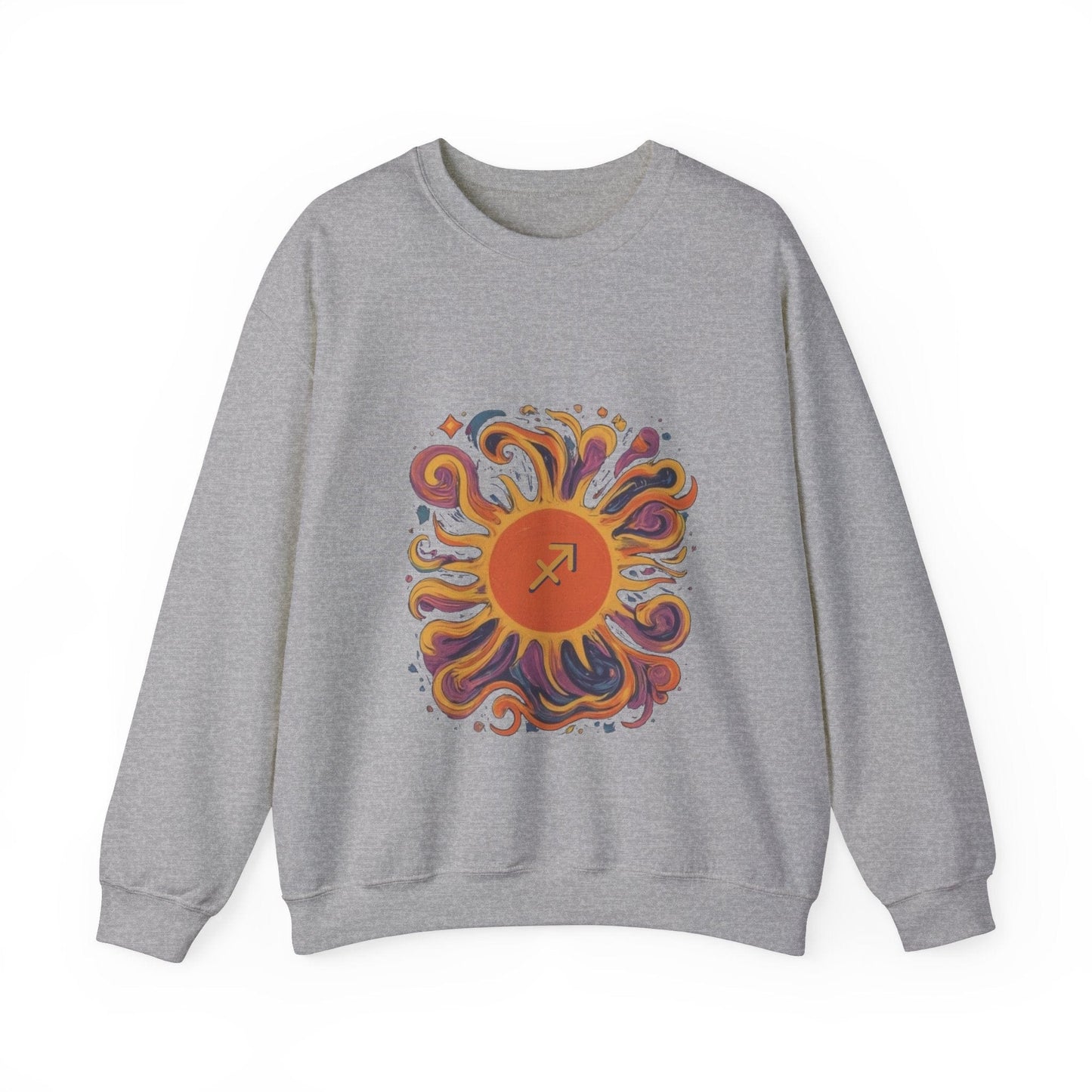 Sweatshirt S / Sport Grey Sagittarius Solar Quest Soft Sweater: Adventure in Comfort