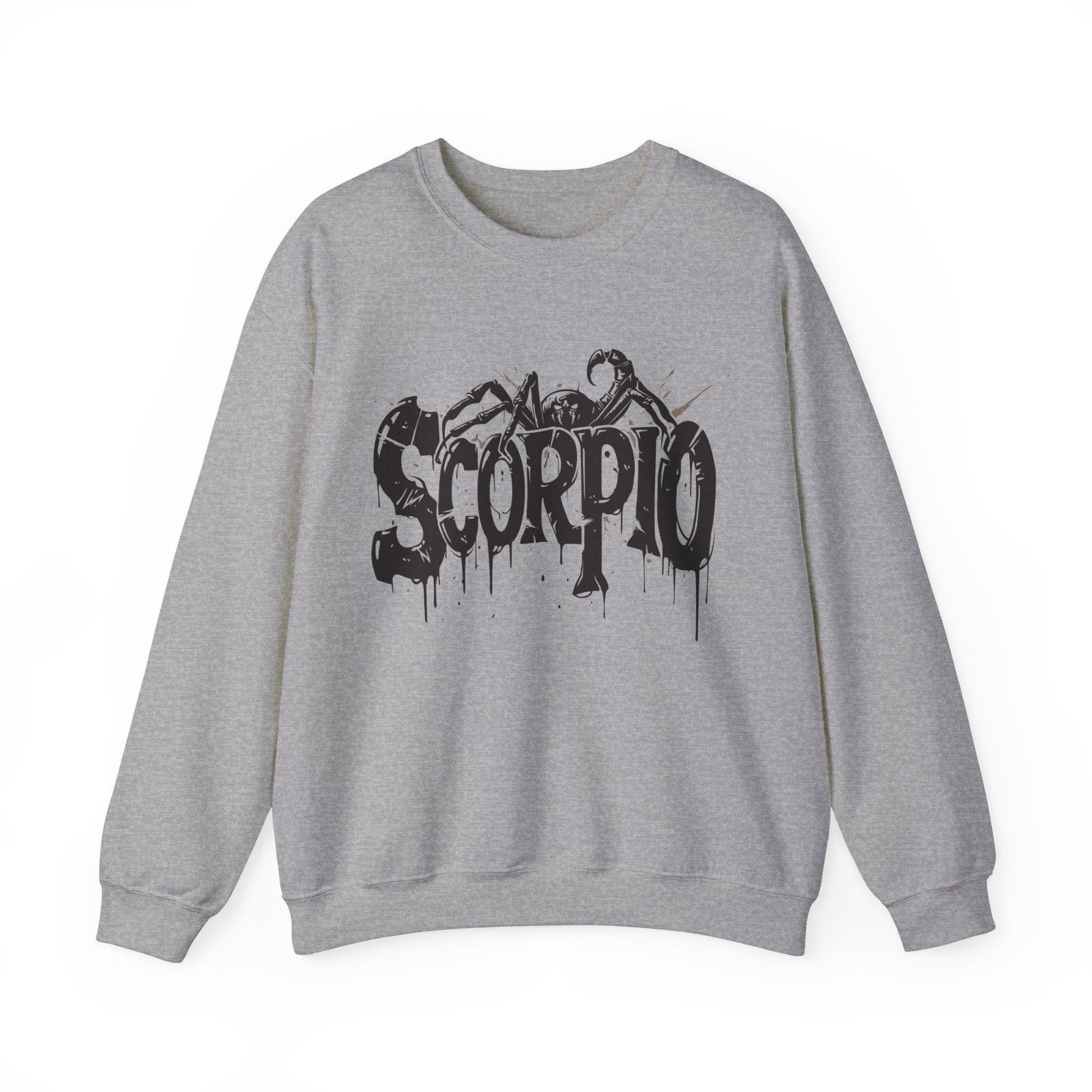 Sweatshirt S / Sport Grey Sting of Mystery Scorpio Sweater: Embrace the Darkness