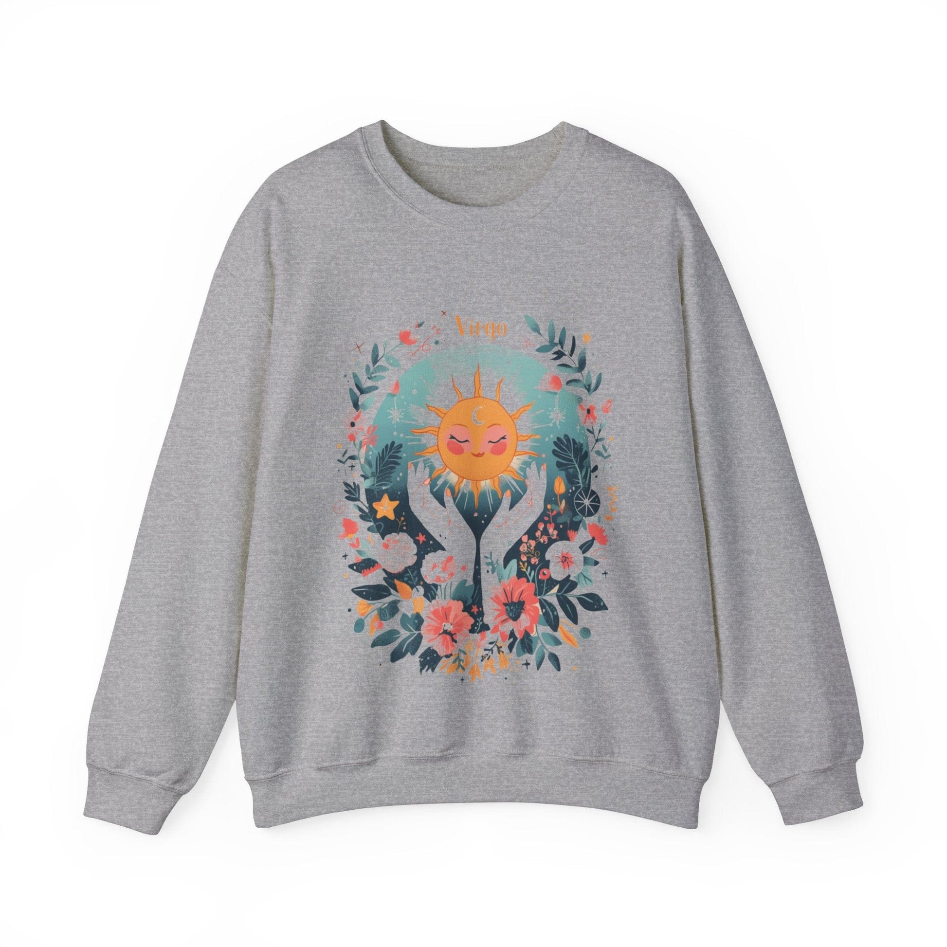 Sweatshirt S / Sport Grey Sunlit Maiden Virgo Sweater: Lush Serenity