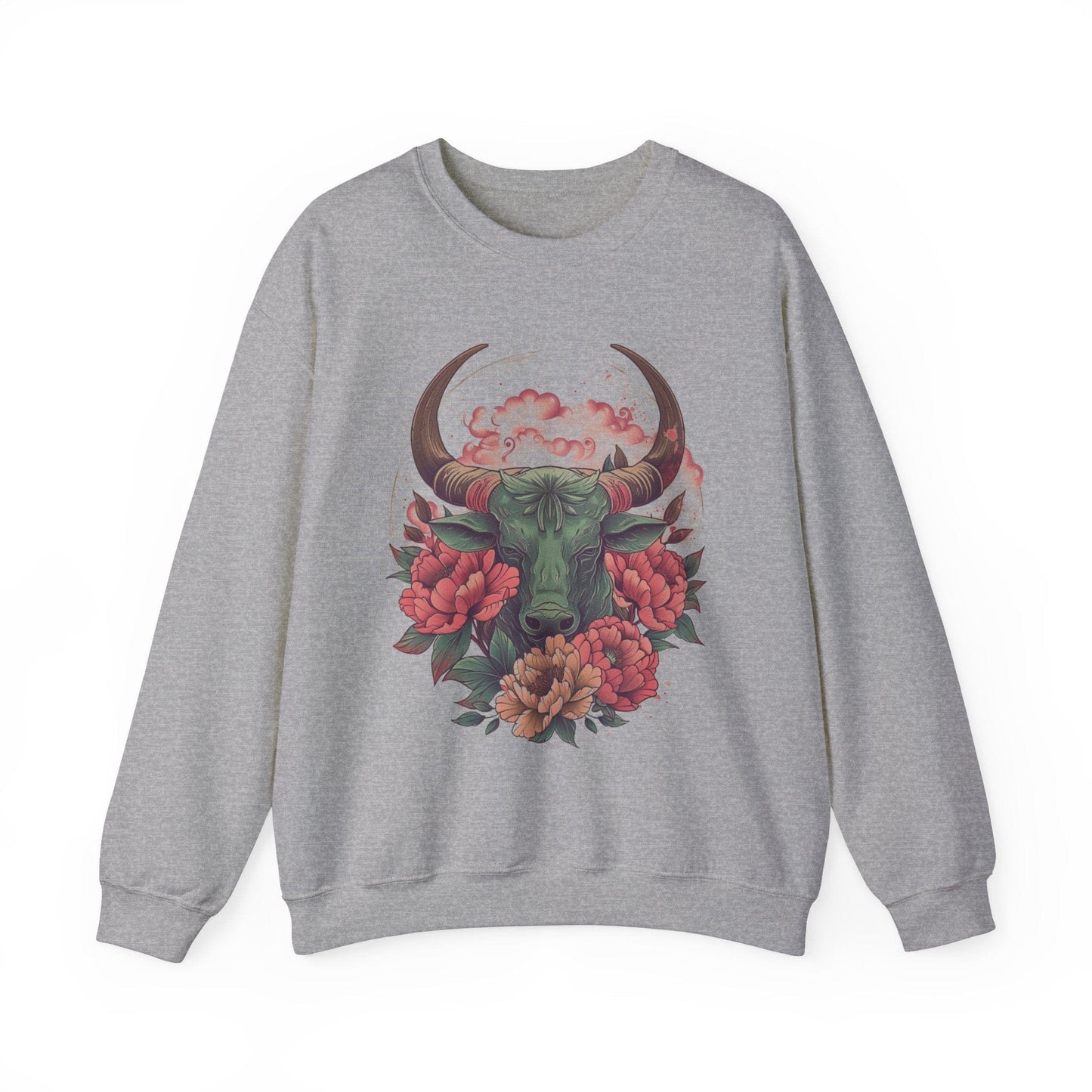 Sweatshirt S / Sport Grey Taurus Floral Majesty Sweater