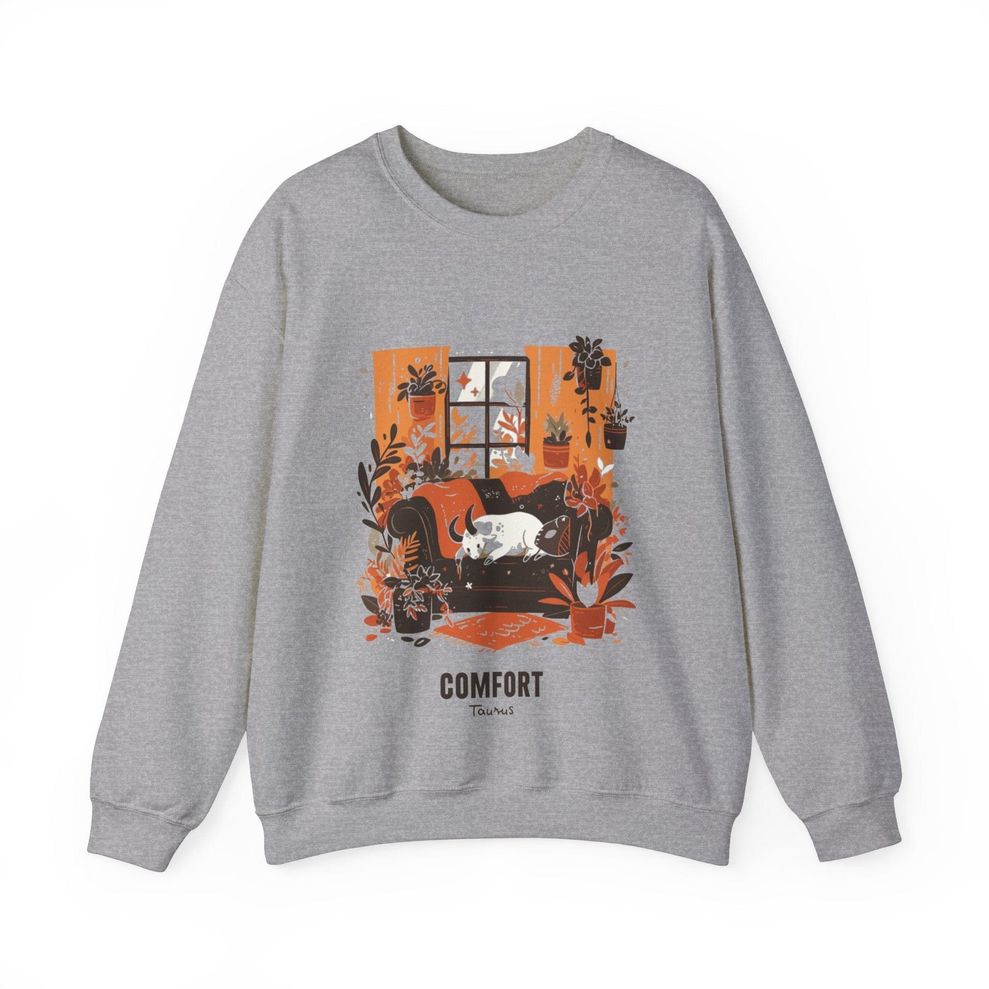 Sweatshirt S / Sport Grey Taurus Zodiac Comfort: Astro Seeker Sweater