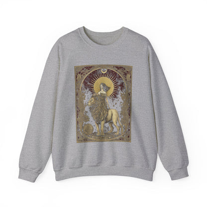 Sweatshirt S / Sport Grey The Lion's Strength Tarot Leo Soft Crewneck Sweatshirt