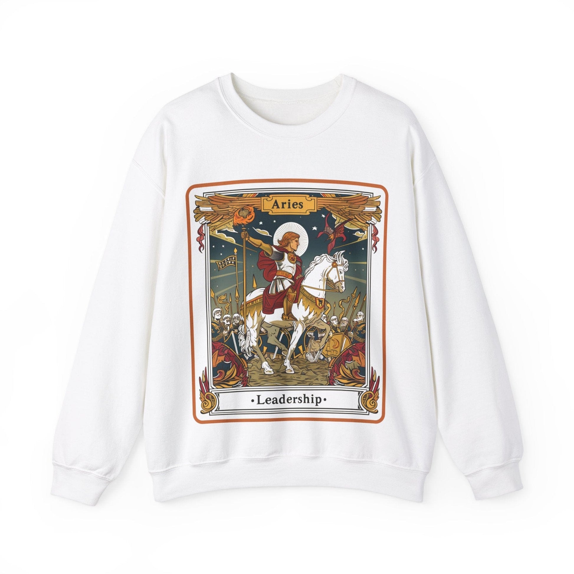 Sweatshirt S / White Aries Leadership Sweater: Wear Your Valor