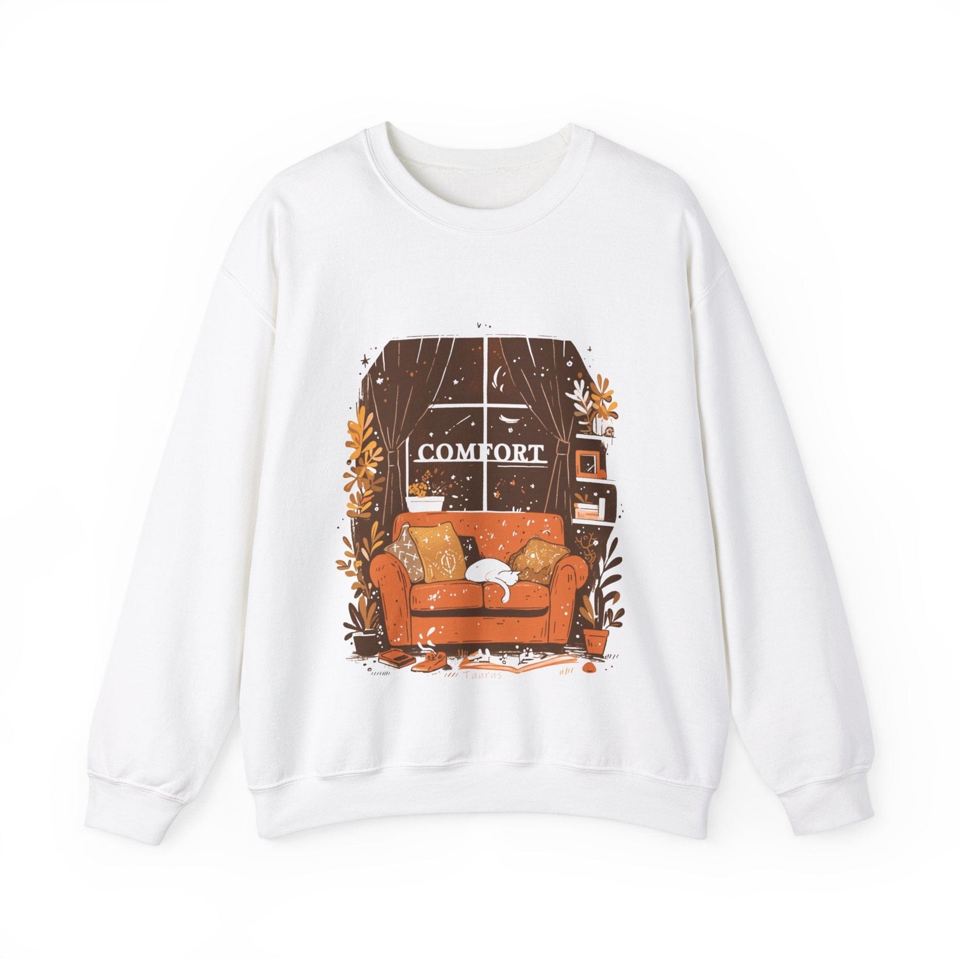 Sweatshirt S / White Astrological Comfort: Taurus the Seeker Sweater