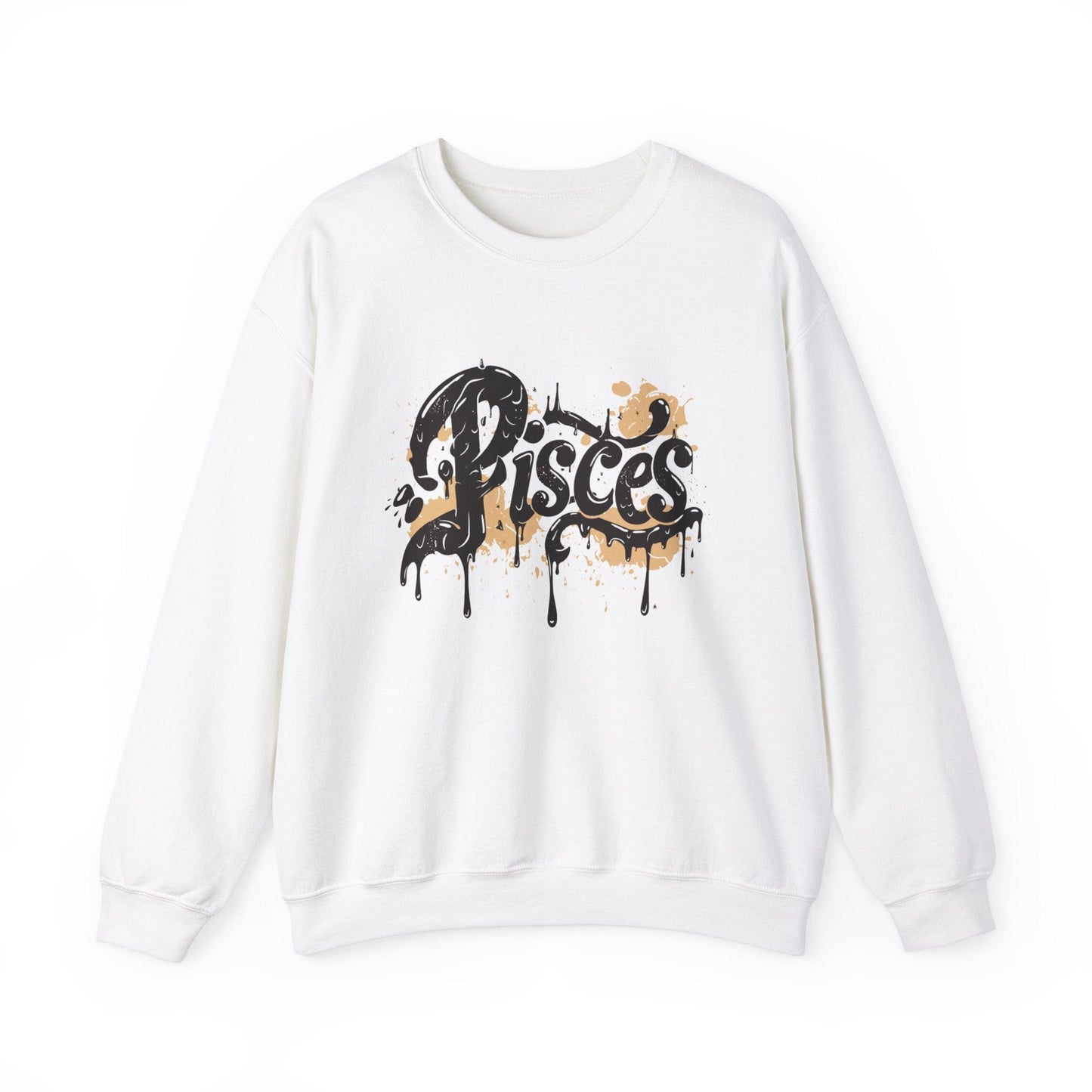 Sweatshirt S / White Celestial Drift Pisces Sweater: Drift Through the Cosmos