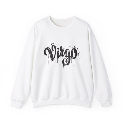 Sweatshirt S / White "Inkwell Virtue" Virgo Sweater: The Art of Perfection
