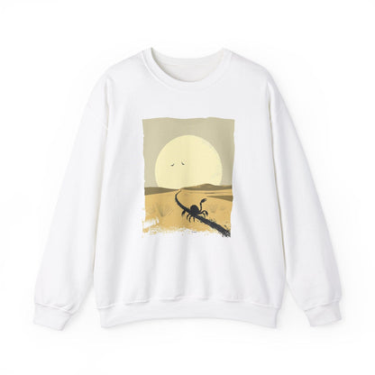 Sweatshirt S / White Scorpio Courage in the Shadows Extra Soft Sweater