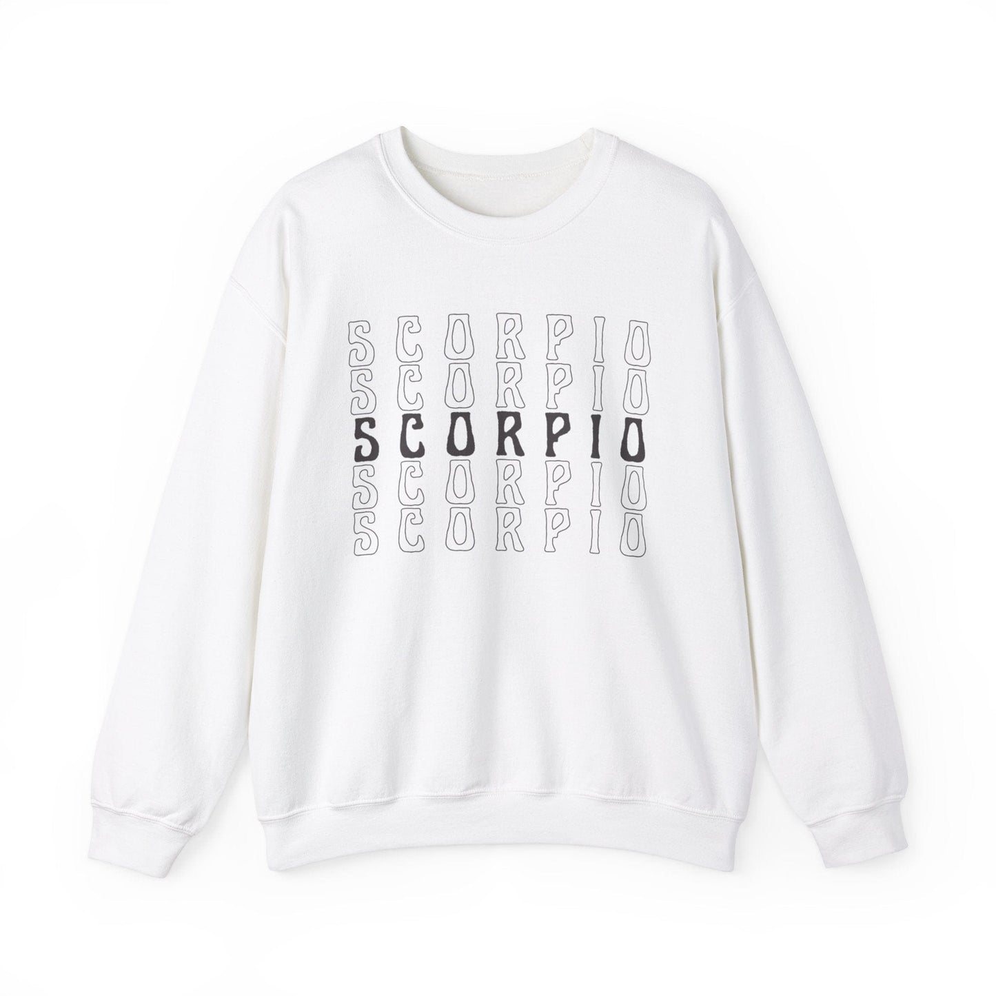 Sweatshirt S / White Scorpio Zodiac Essence Extra Soft Sweater: Minimalism for the Enigmatic