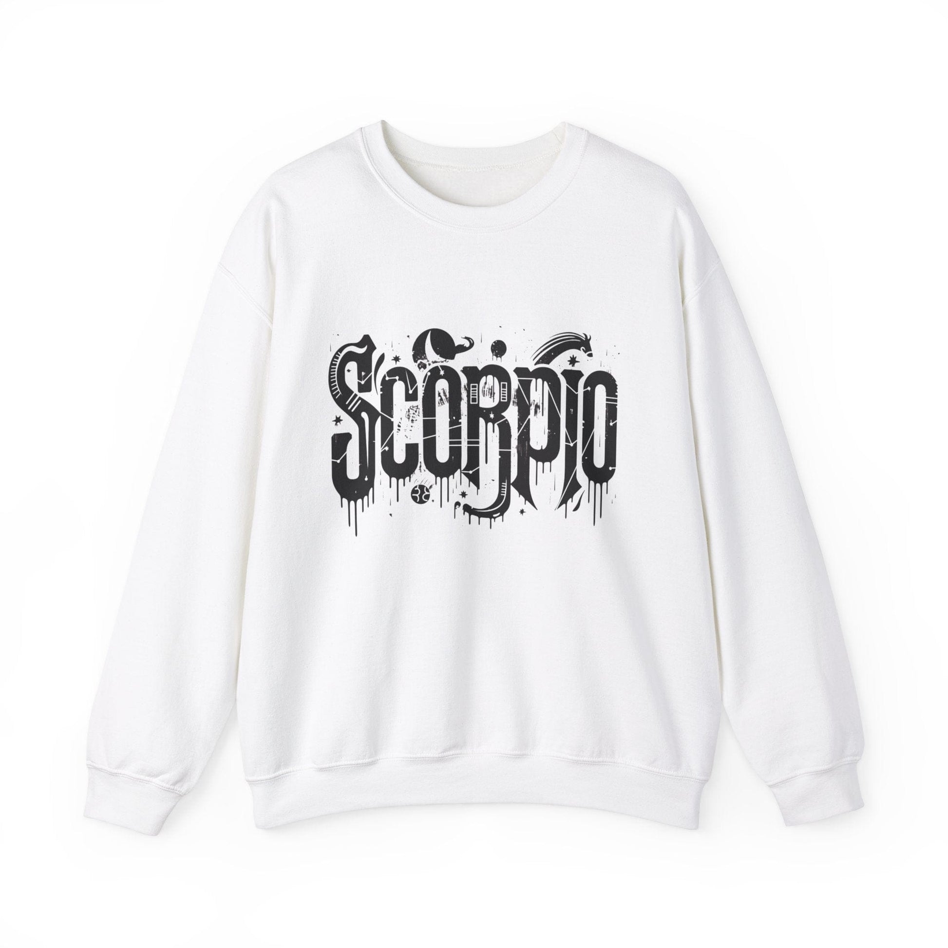 Sweatshirt S / White Shadow Strike Scorpio Sweater: Depths Unveiled