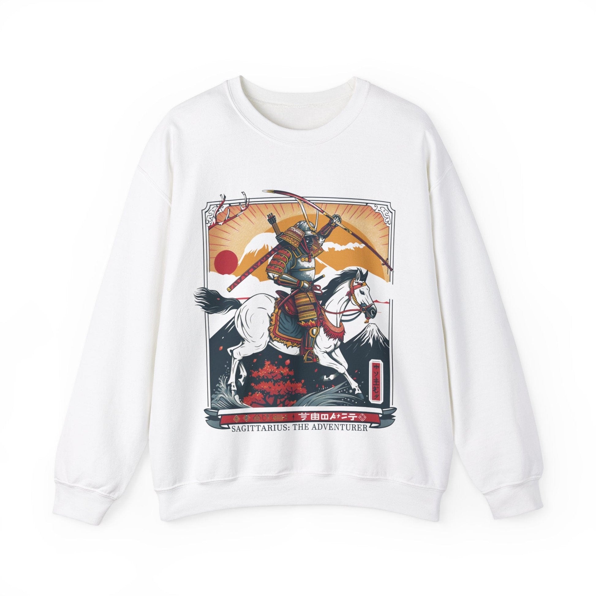 Sweatshirt S / White Shogun Quest Sagittarius Sweater: The Warrior's Path