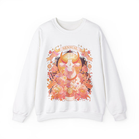 Sweatshirt S / White Taurus Sensuality: Venus Astrology Edition Sweater