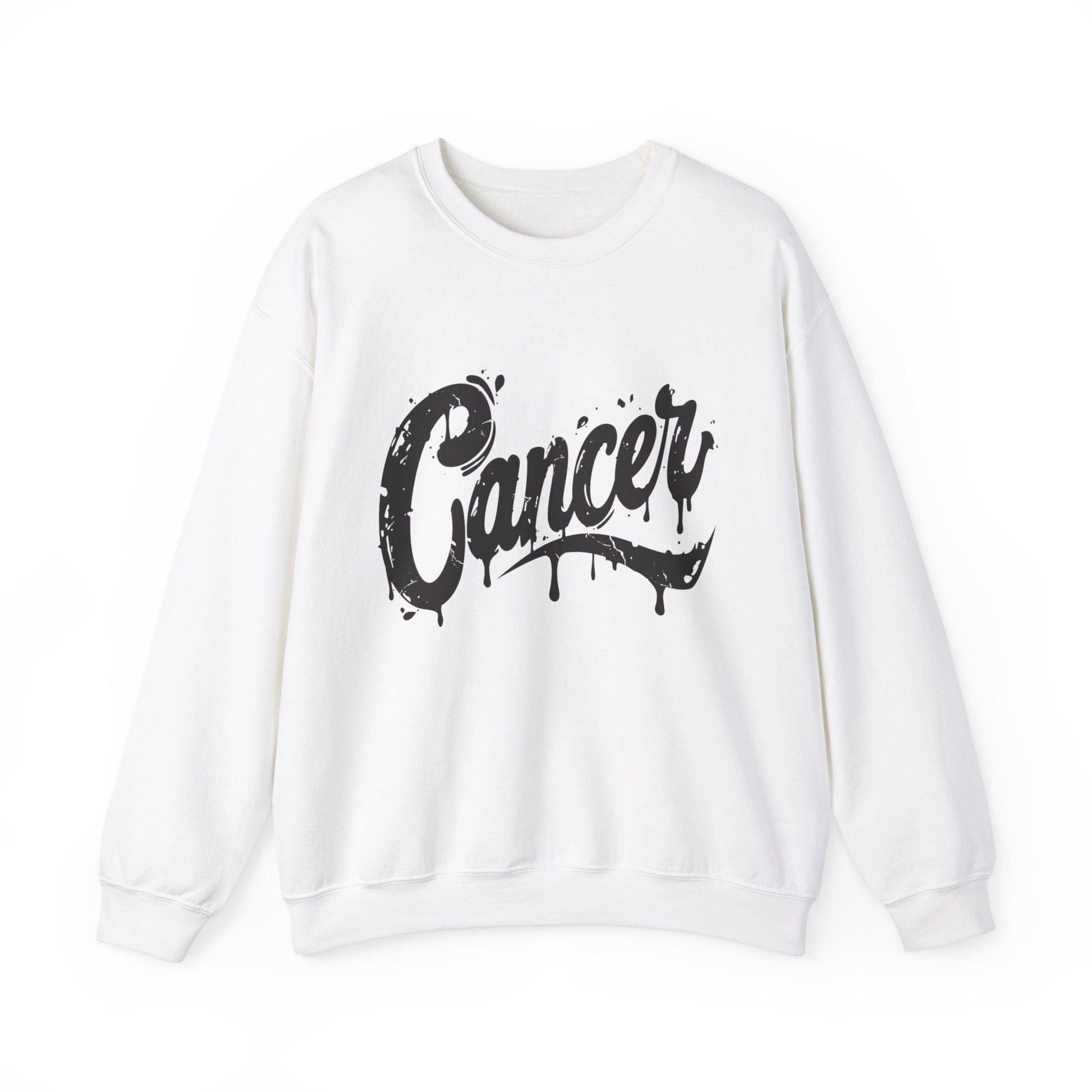 Sweatshirt S / White Tidal Emotion Cancer Sweater: Comfort in the Currents