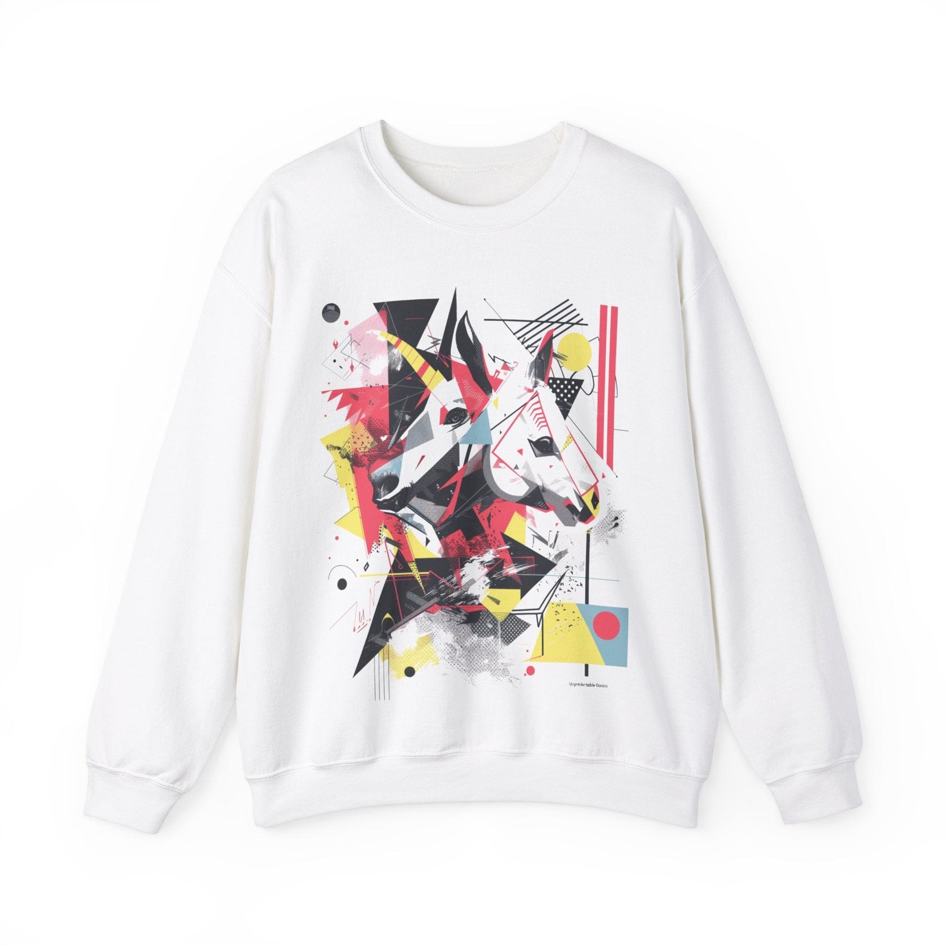 Sweatshirt S / White Unpredictable Gemini Sweater
