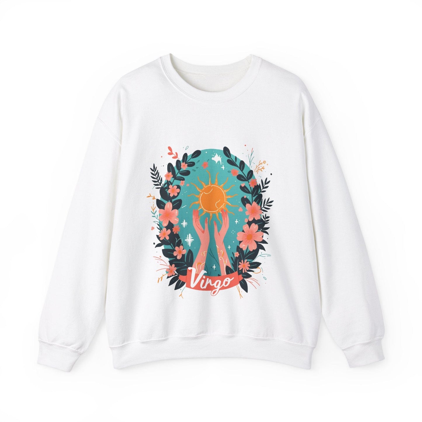 Sweatshirt S / White Virgo Vitality Sweater: Nurturing Warmth