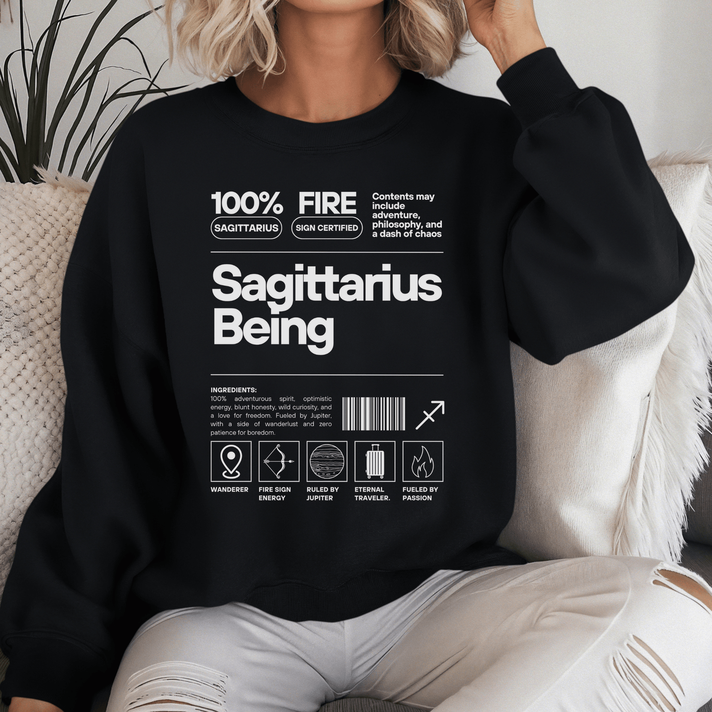 Sweatshirt Sagittarius Being Zodiac-Inspired Sweater