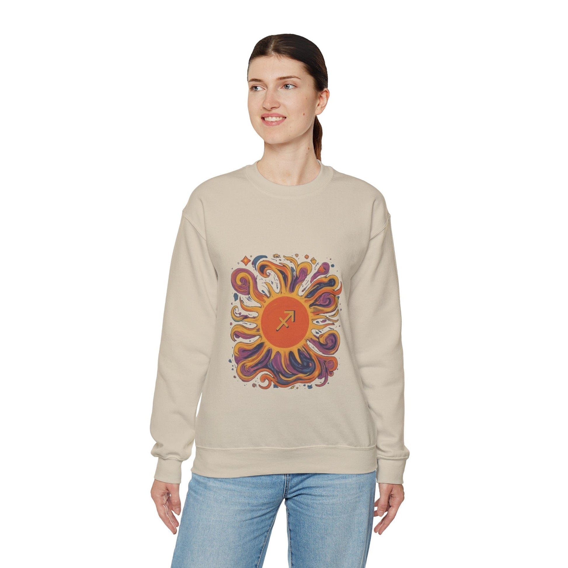 Sweatshirt Sagittarius Solar Quest Soft Sweater: Adventure in Comfort