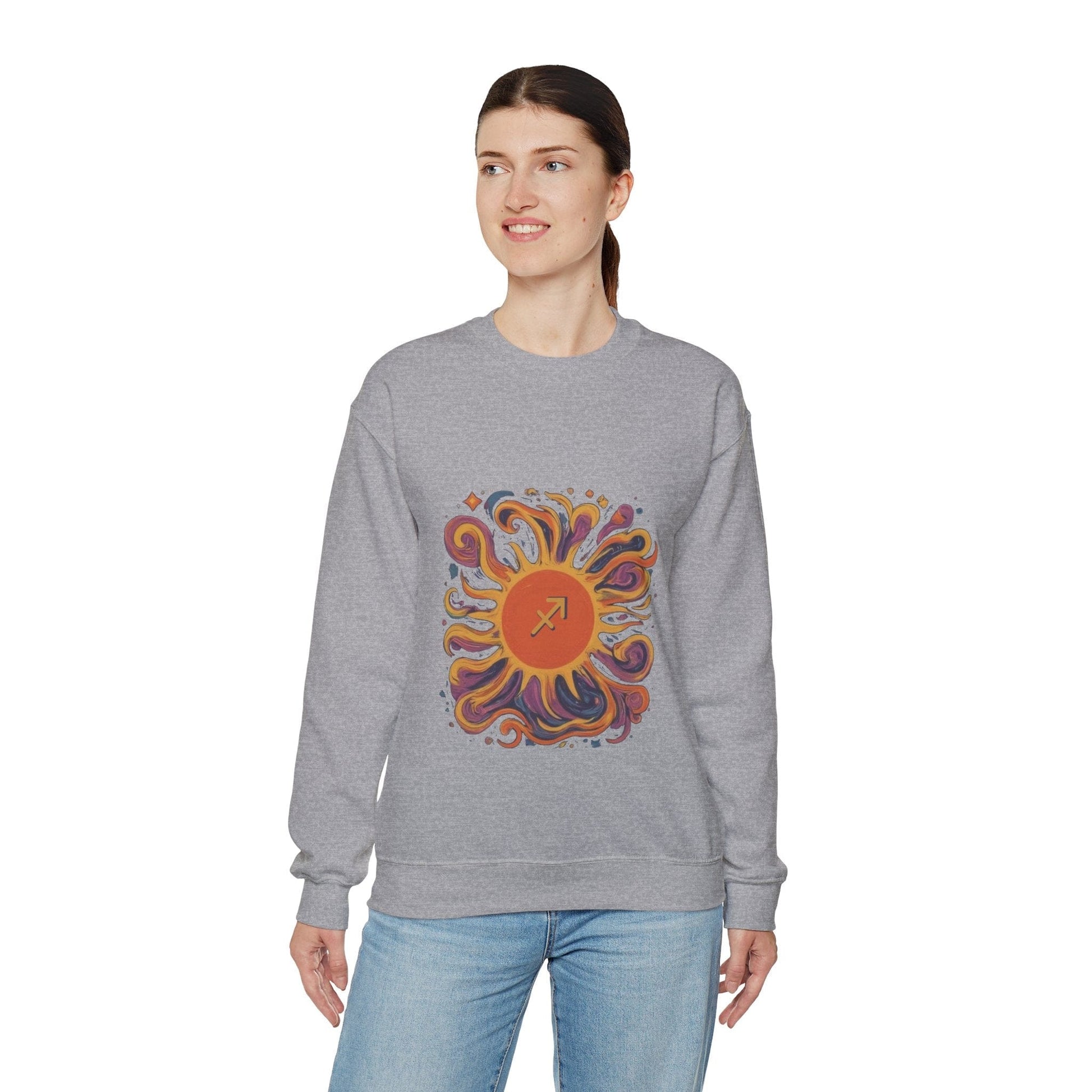 Sweatshirt Sagittarius Solar Quest Soft Sweater: Adventure in Comfort