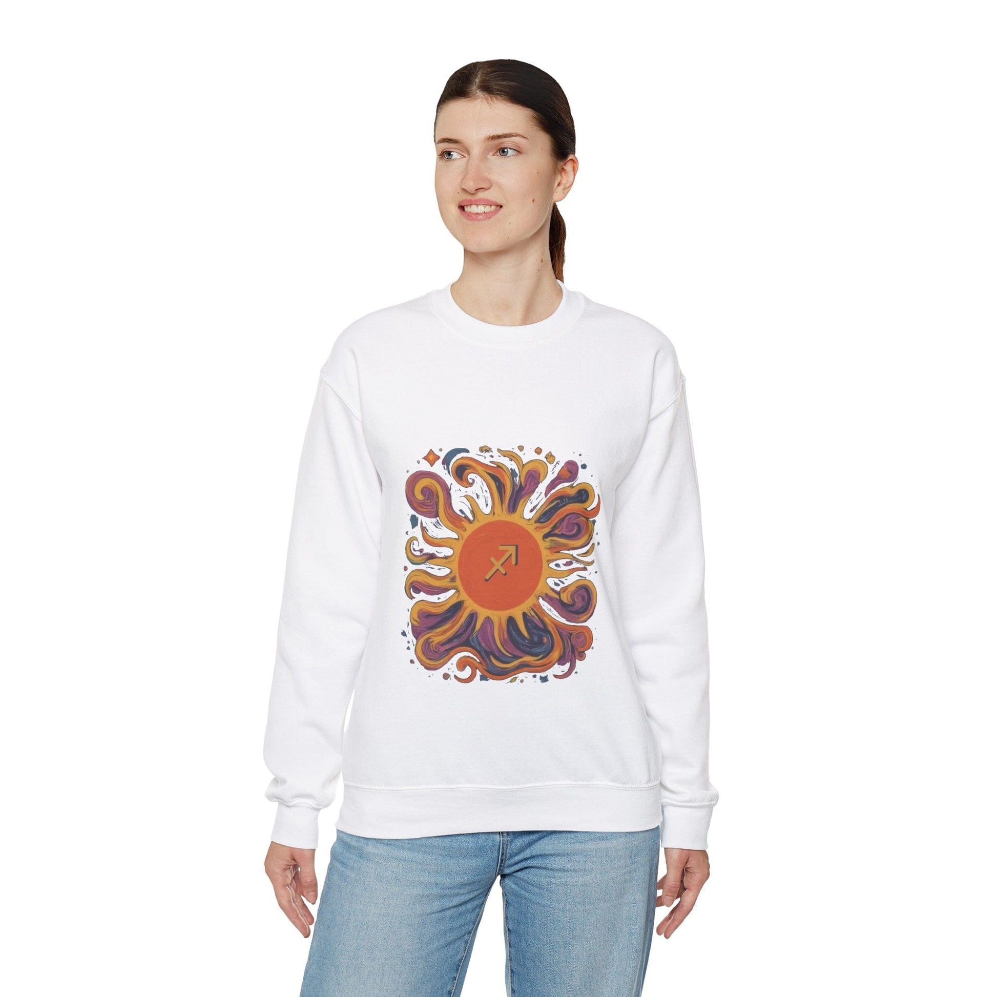 Sweatshirt Sagittarius Solar Quest Soft Sweater: Adventure in Comfort