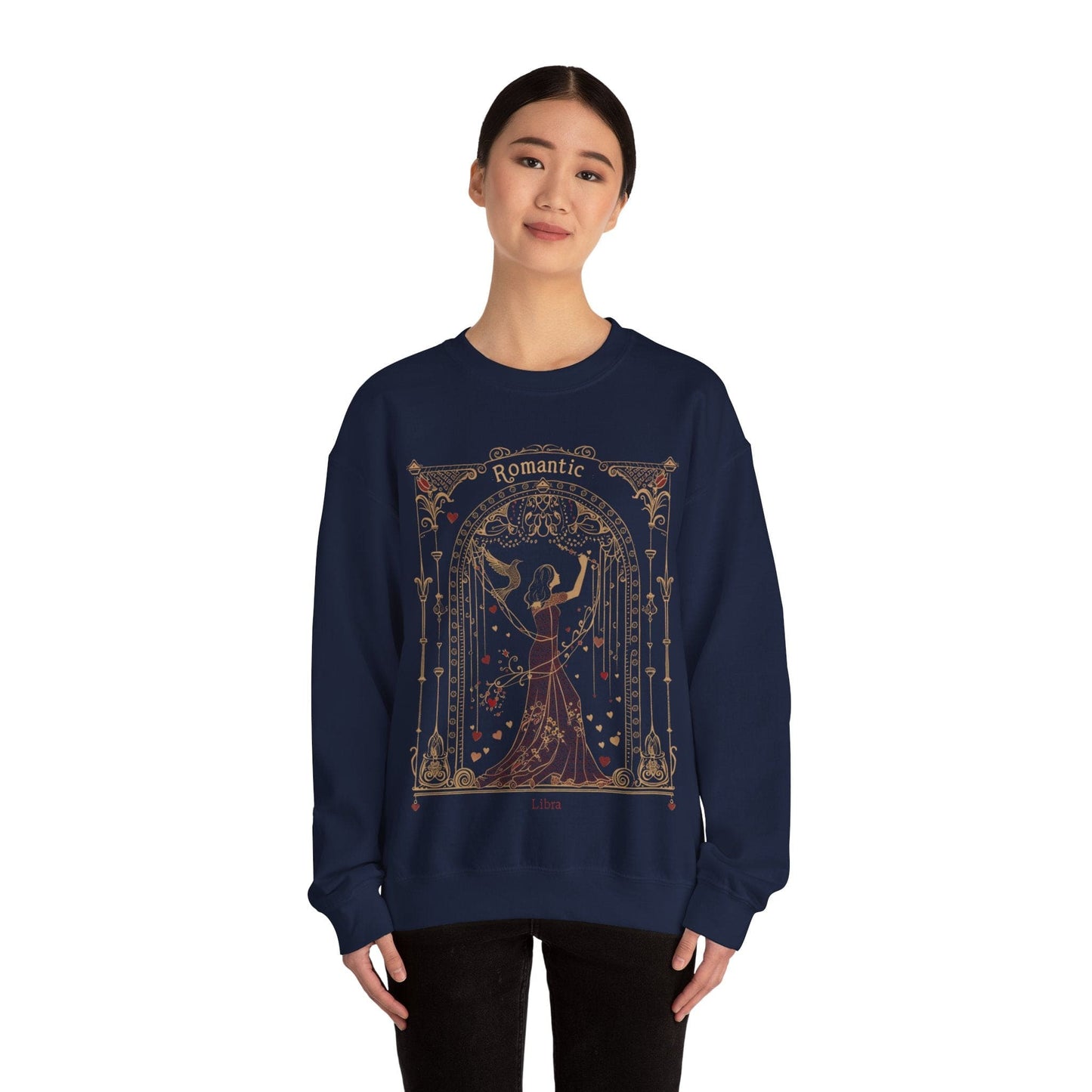 Sweatshirt "Scales of Affection" Libra Romantic Sweater: Enchant in Comfort