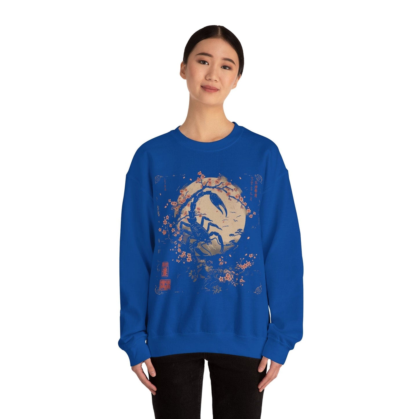 Sweatshirt Scorpio's Night Sky Extra Soft Sweater: Japanese Art in Premium Cotton Blend