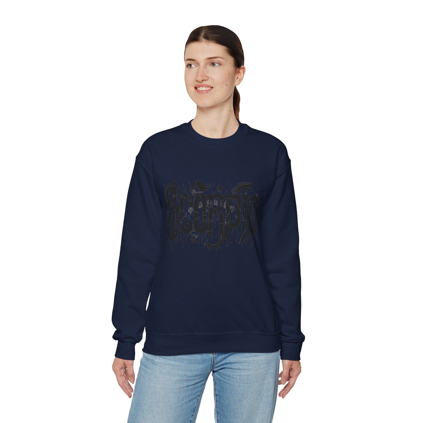 Sweatshirt Shadow Strike Scorpio Sweater: Depths Unveiled