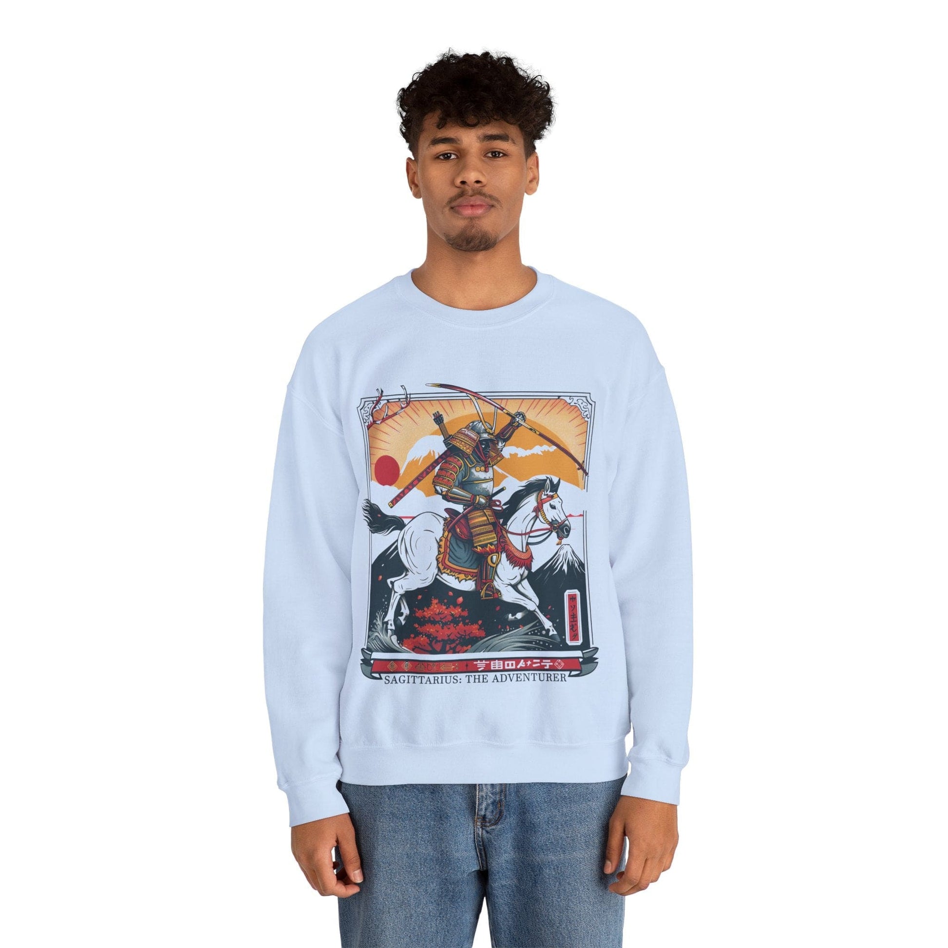 Sweatshirt Shogun Quest Sagittarius Sweater: The Warrior's Path