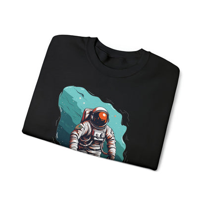 Sweatshirt Spacewalker: Astronaut in Stellar Serenity Sweater