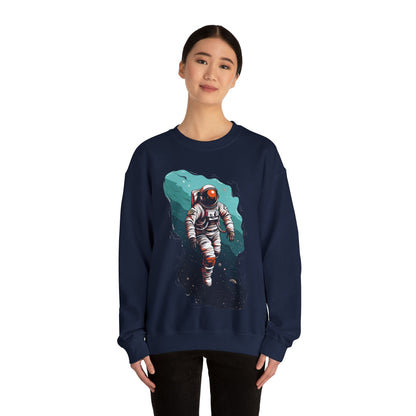 Sweatshirt Spacewalker: Astronaut in Stellar Serenity Sweater