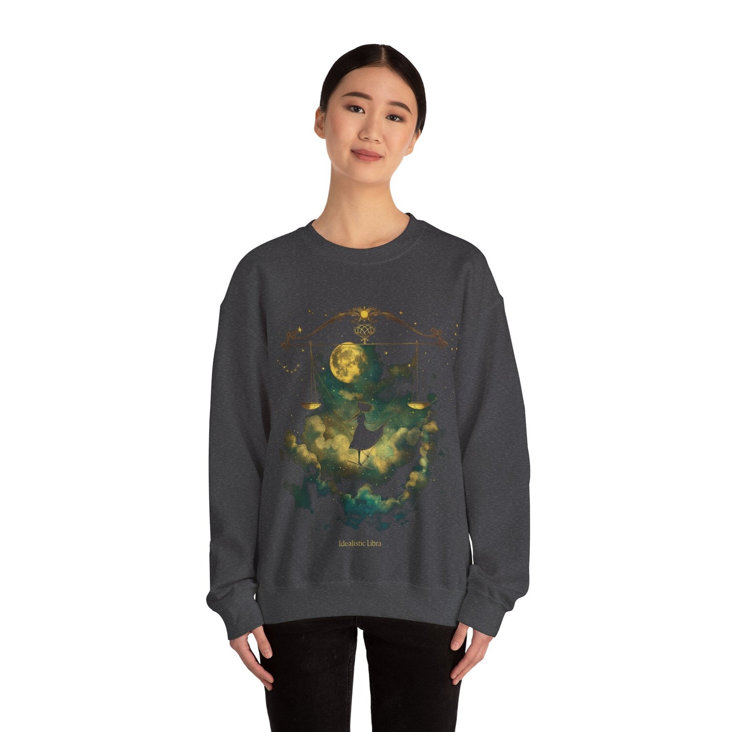 Sweatshirt "Starry Scales" Libra Idealistic Sweater: Celestial Elegance