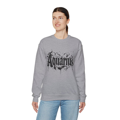 Sweatshirt Stellar Flow Aquarius Sweater: Embrace the Cosmic Wave