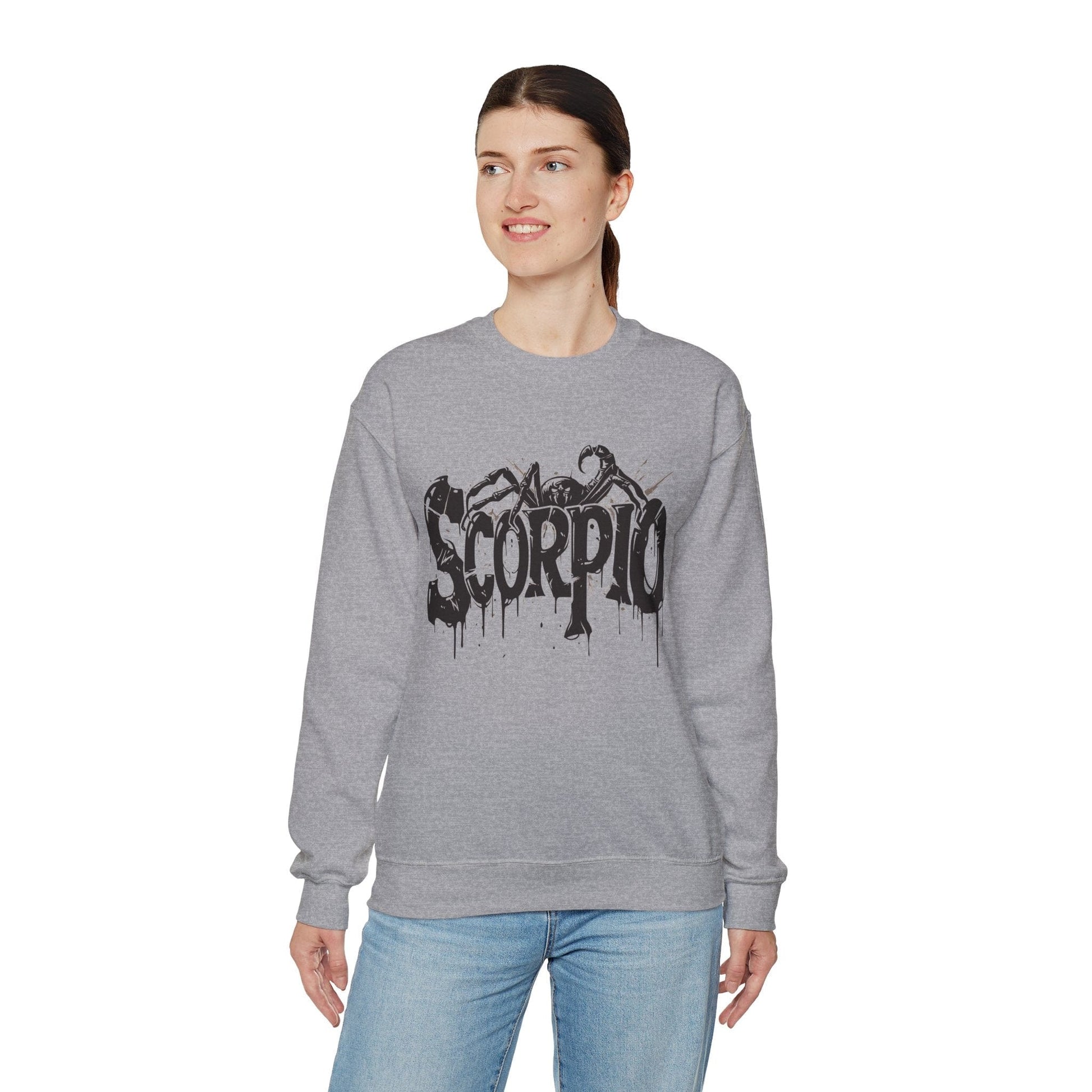 Sweatshirt Sting of Mystery Scorpio Sweater: Embrace the Darkness