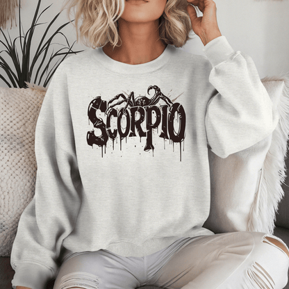 Sweatshirt Sting of Mystery Scorpio Sweater: Embrace the Darkness