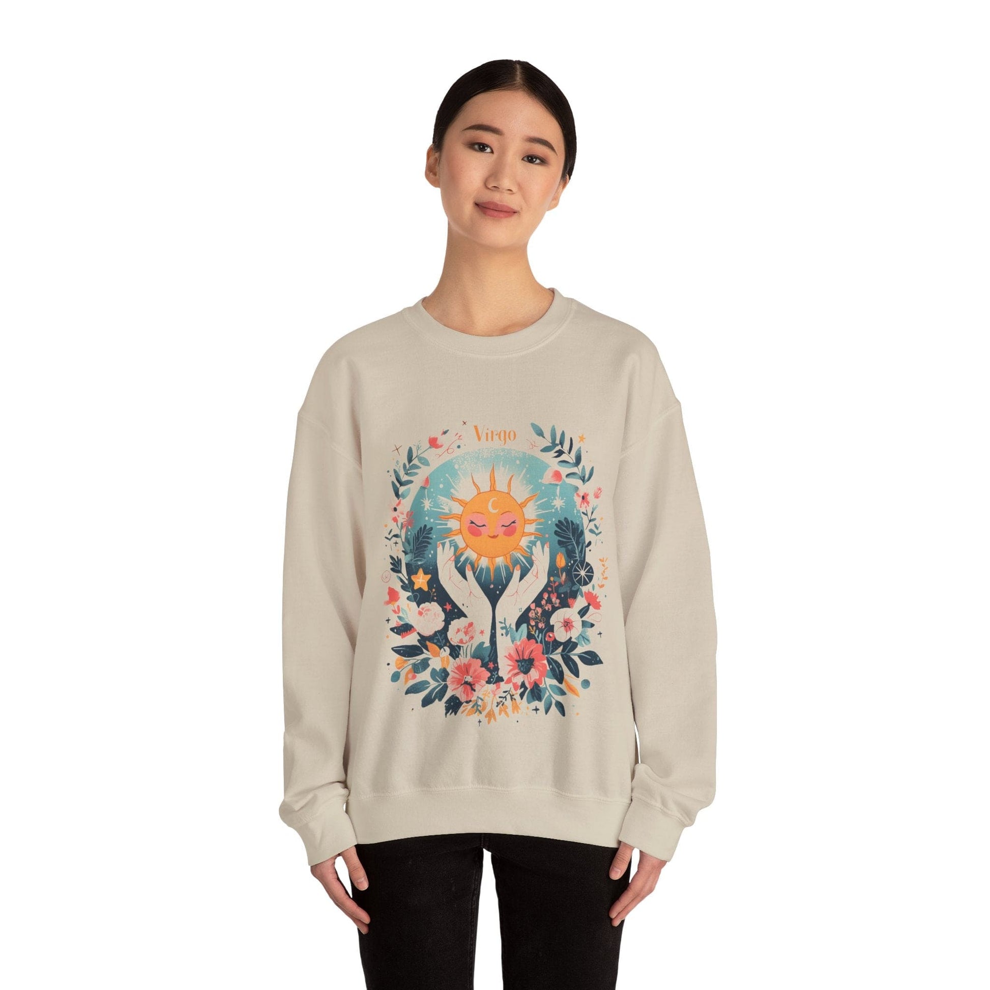 Sweatshirt Sunlit Maiden Virgo Sweater: Lush Serenity