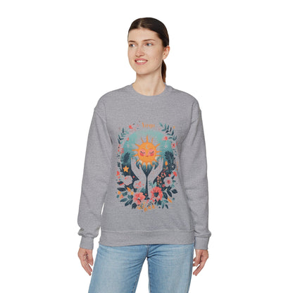 Sweatshirt Sunlit Maiden Virgo Sweater: Lush Serenity